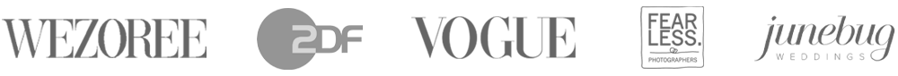 As seen in VOGUE, ZDF, Junebug Weddings, Wezoree, Fearless Photographers