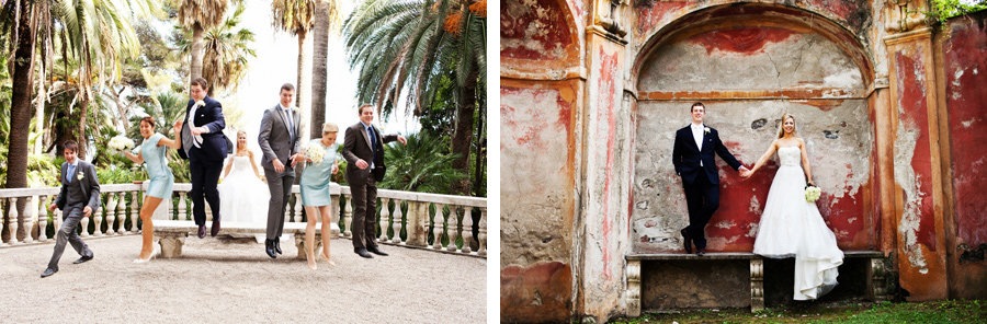 beautiful wedding portraits at Villa Durazzo