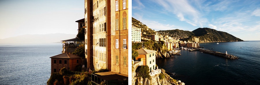 camogli landscape during wedding in cinque terre