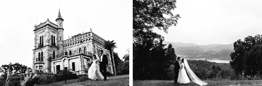 Castello di Miasino, bride and groom portrait session