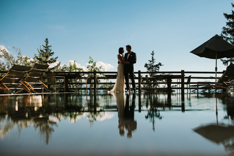 wedding portraits portrait session at LeCrans Hotel in Crans-Montana, Switzerland