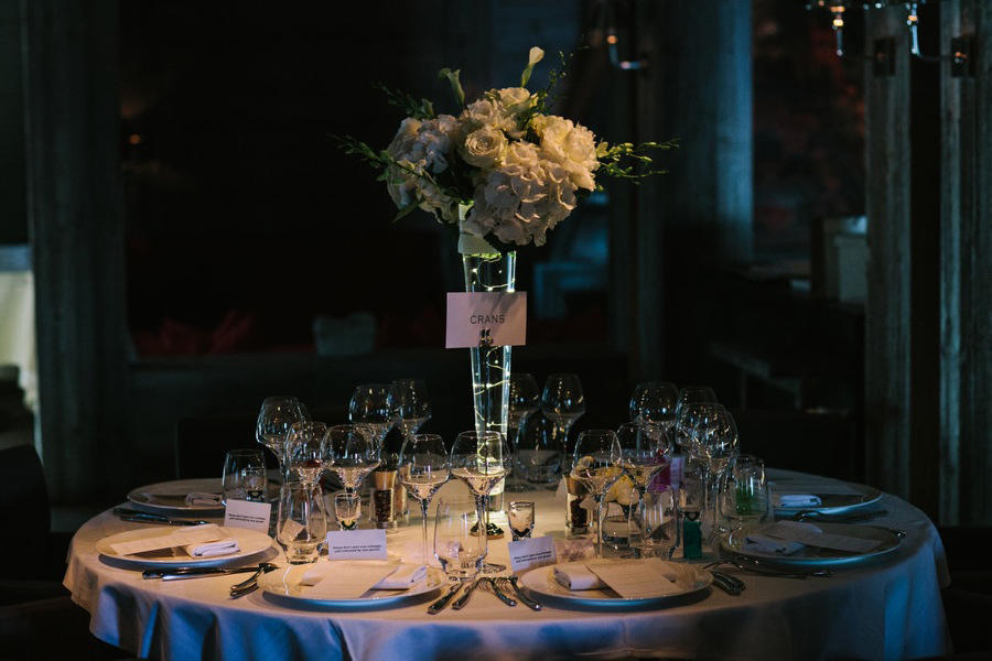 wedding reception at LeCrans Hotel in Crans-Montana, Switzerland