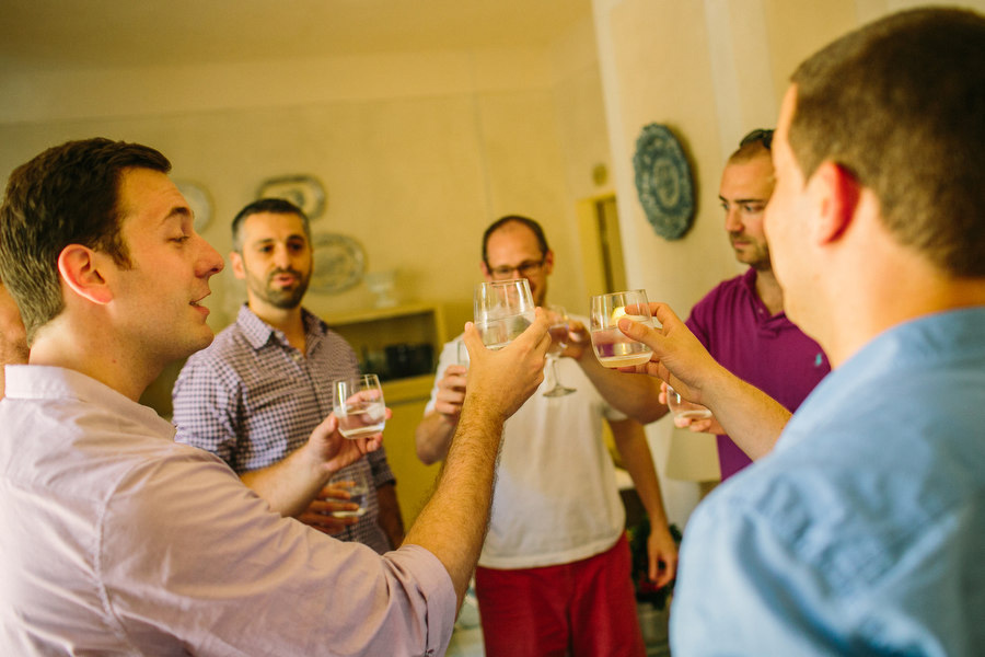 Groom and boys wedding preparation