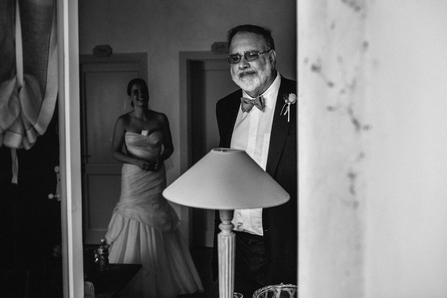 bride and her father wedding ceremony
