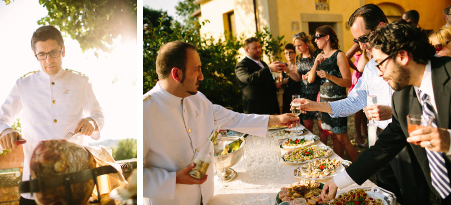 wedding reception aperitivo tuscany