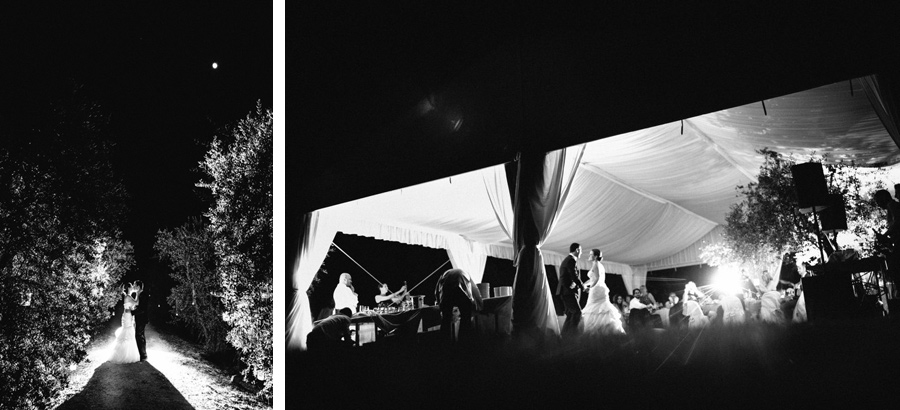 first dance at wedding in tuscany