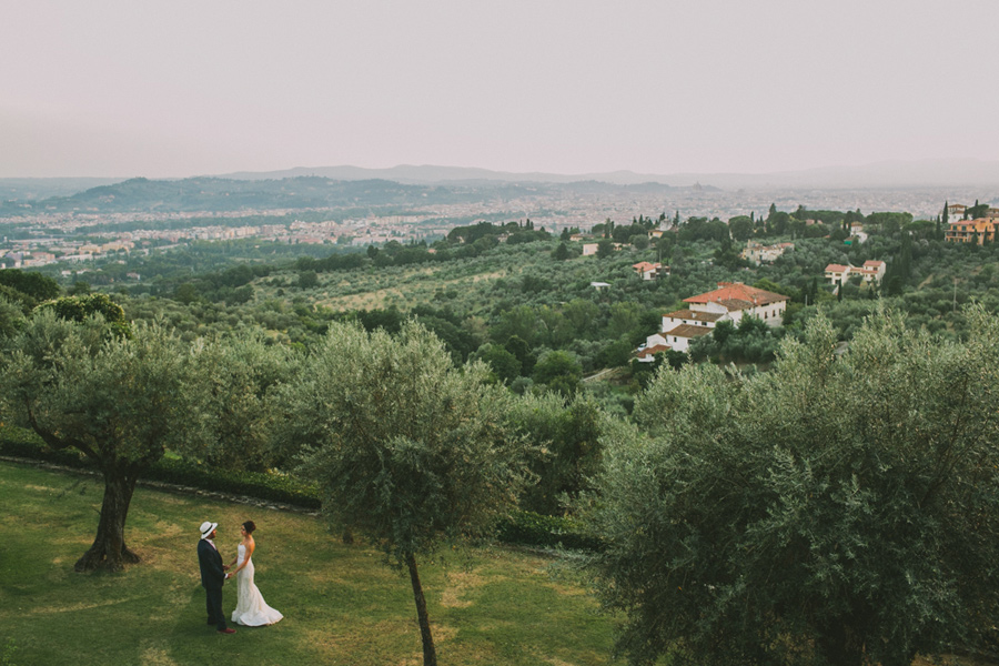 Wedding Portraits Bride and Groom Florence Tuscany Italy