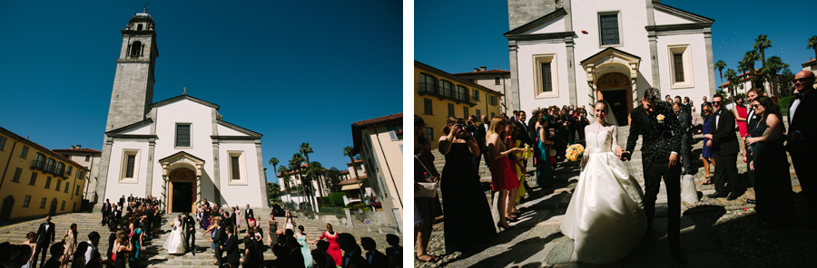 Wedding San Leonardo church in Pallanza, Lake Maggiore, Italy.