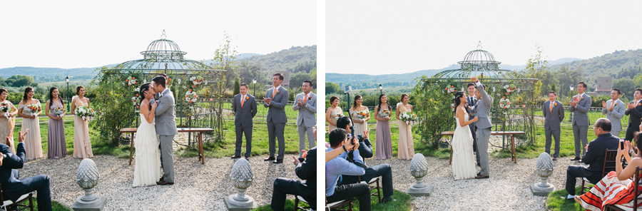 Villa Baroncino Bride and Groom Wedding Ceremony