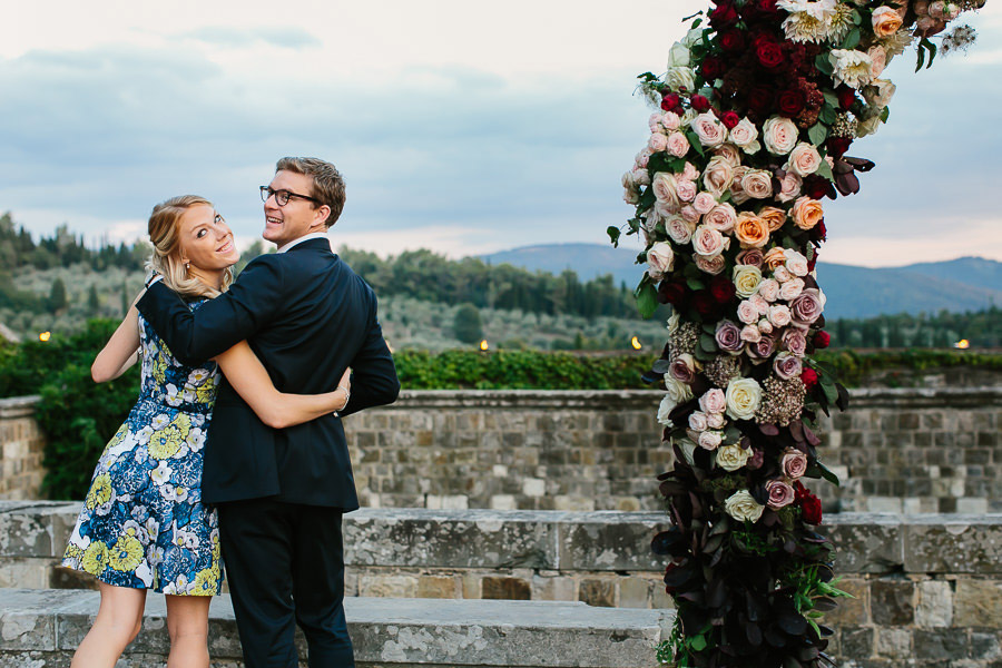 wedding ceremony castello vincigliata florence