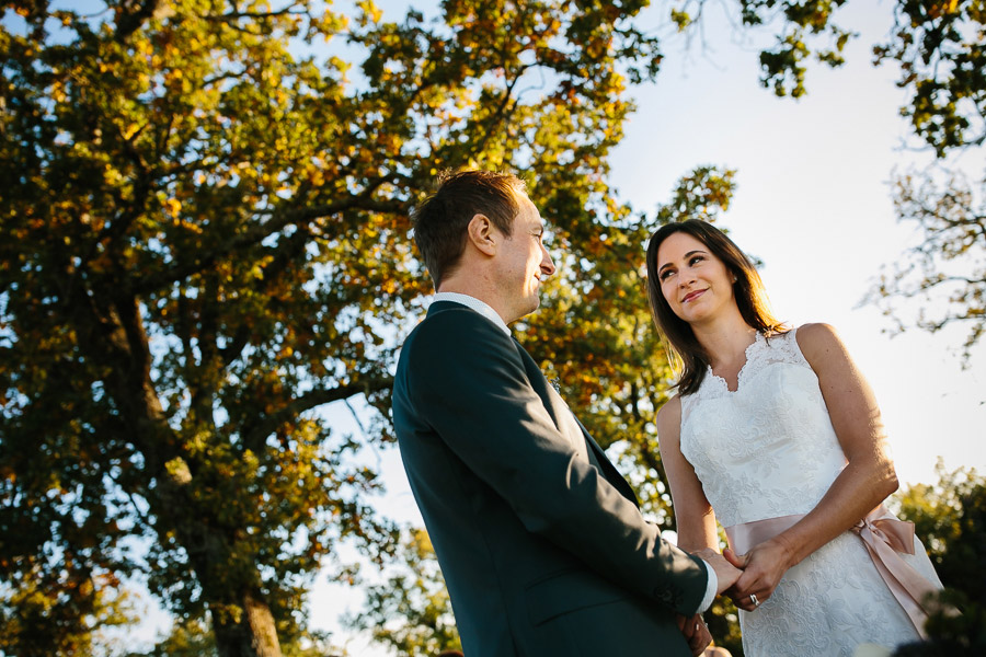 Symbolic wedding ceremony in Tuscany