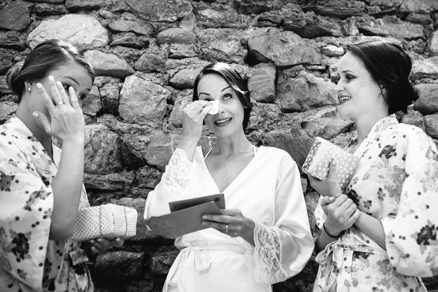 Bride Tears Cinque Terre Wedding
