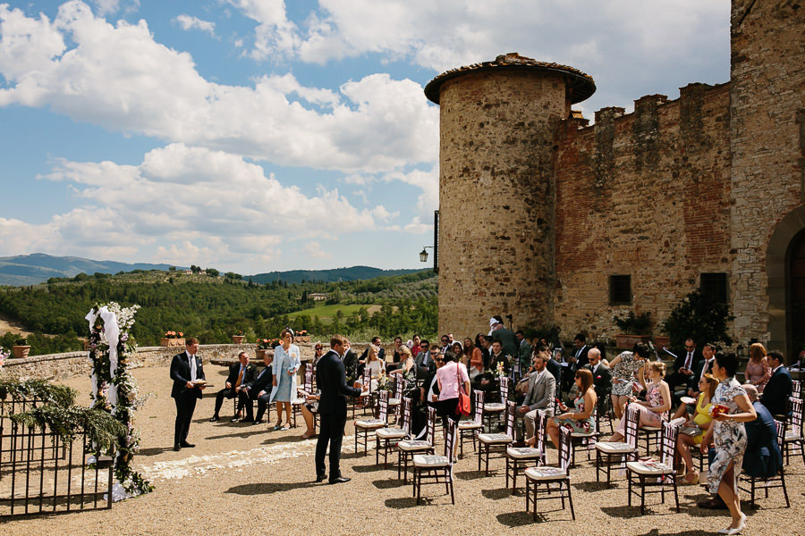 Castello di Gabbiano Wedding Ceremony