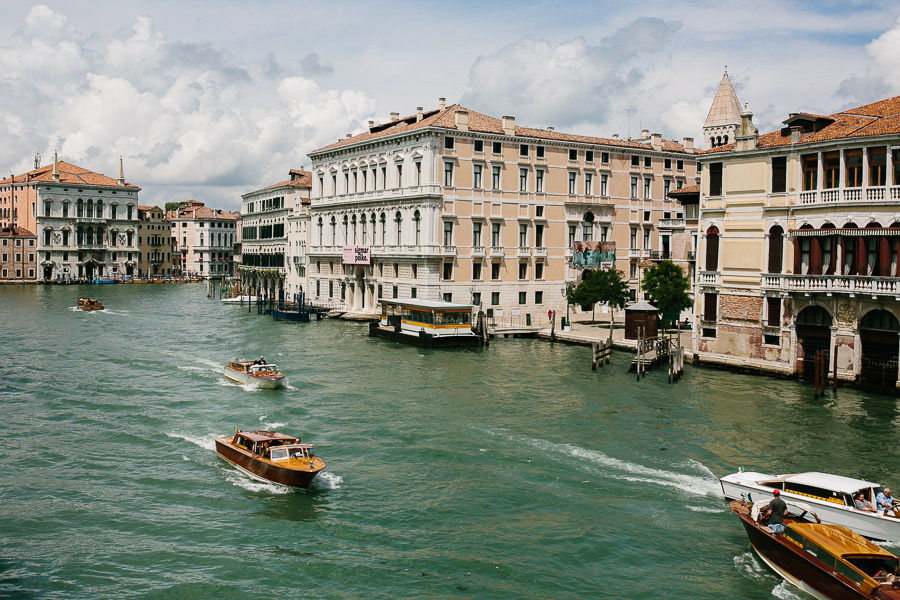 Wedding Venice canal grande photo