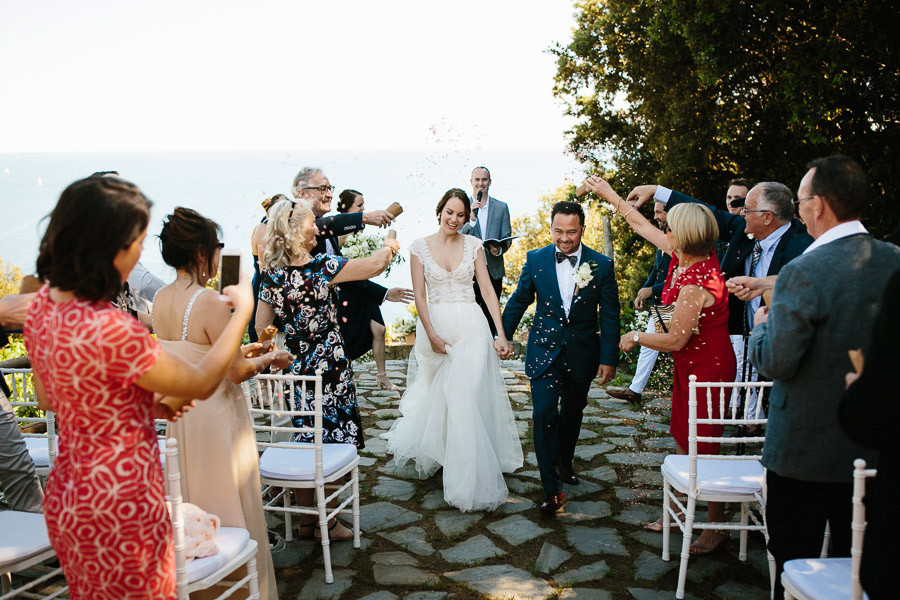 Buranco Vineyard Wedding Ceremony Bride and Groom