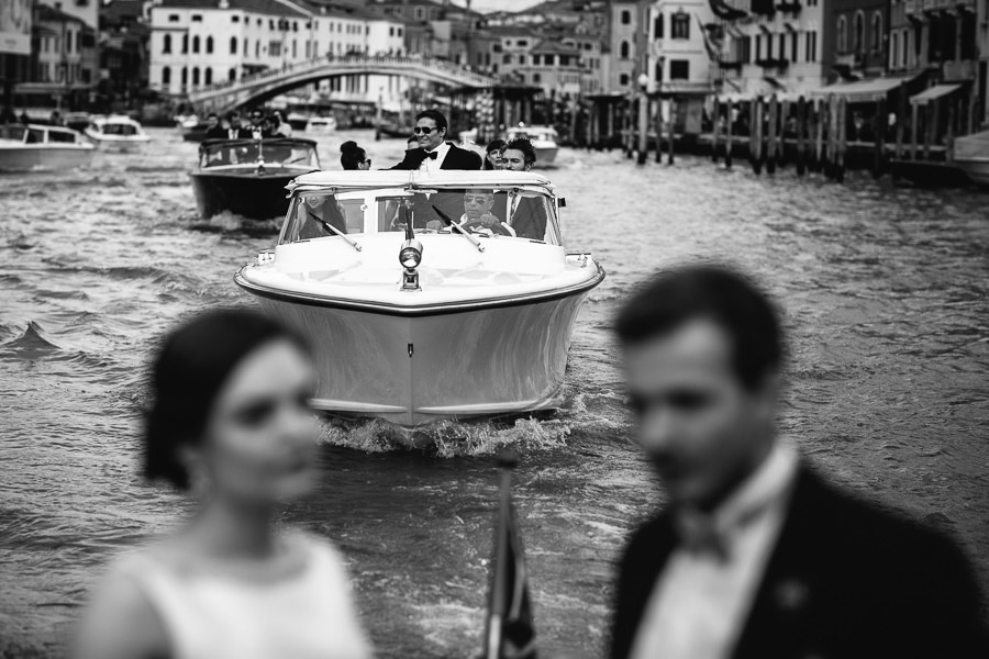 Wedding guest boat tour Wedding venice