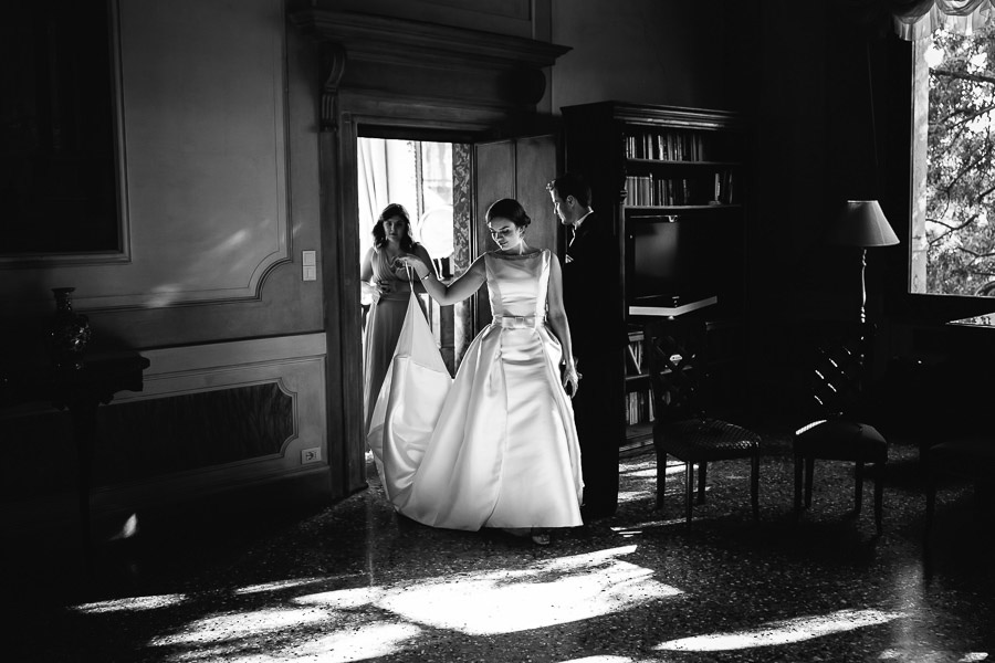 Bride at Palazzo Laura down in Venice