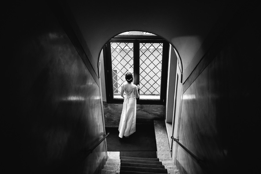 Beautiful bride in venice