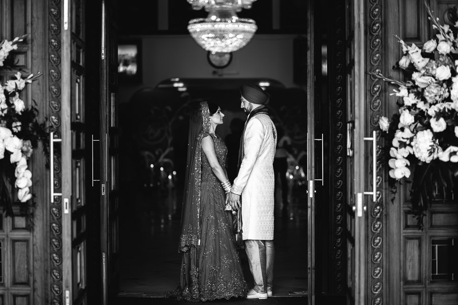 bride and groom entrance Gravesend Gurdwara
