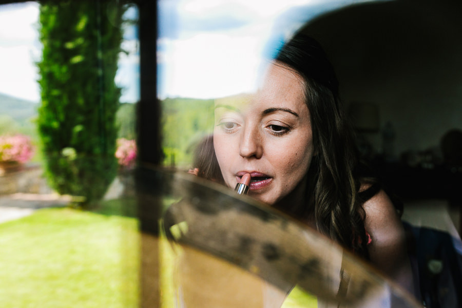 Bride Getting Ready Castello di Spaltenna