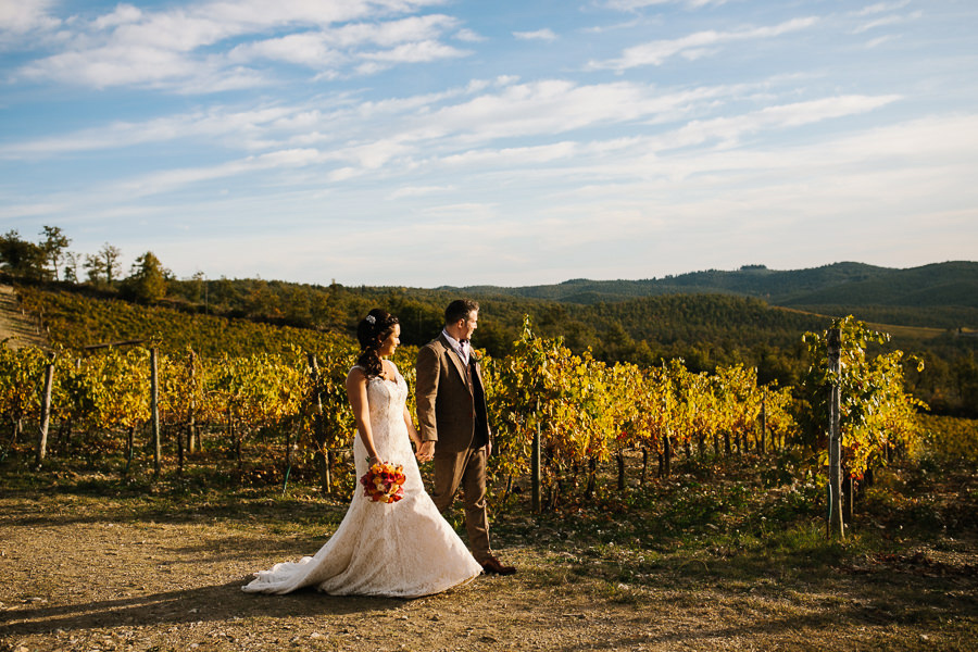 tuscan vinewards bride and groom