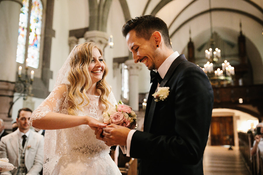 ring exchange during meran wedding ceremony