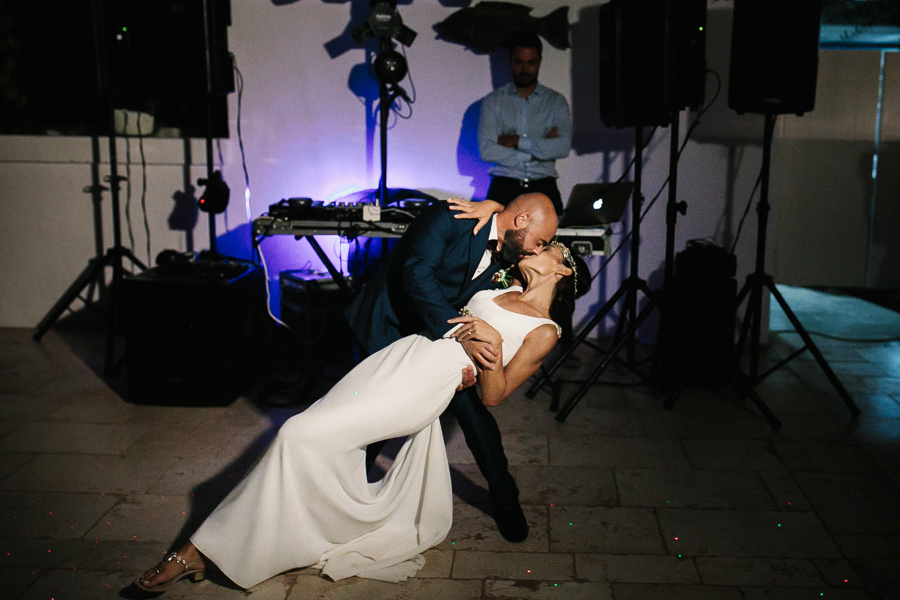 first dance at wedding at masseria don luigi