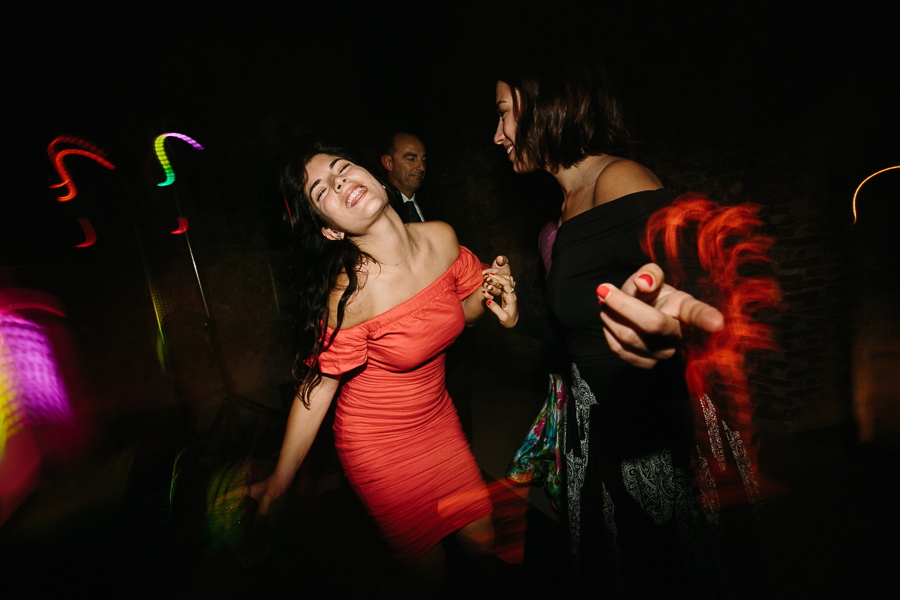 drunken girl dancing with music