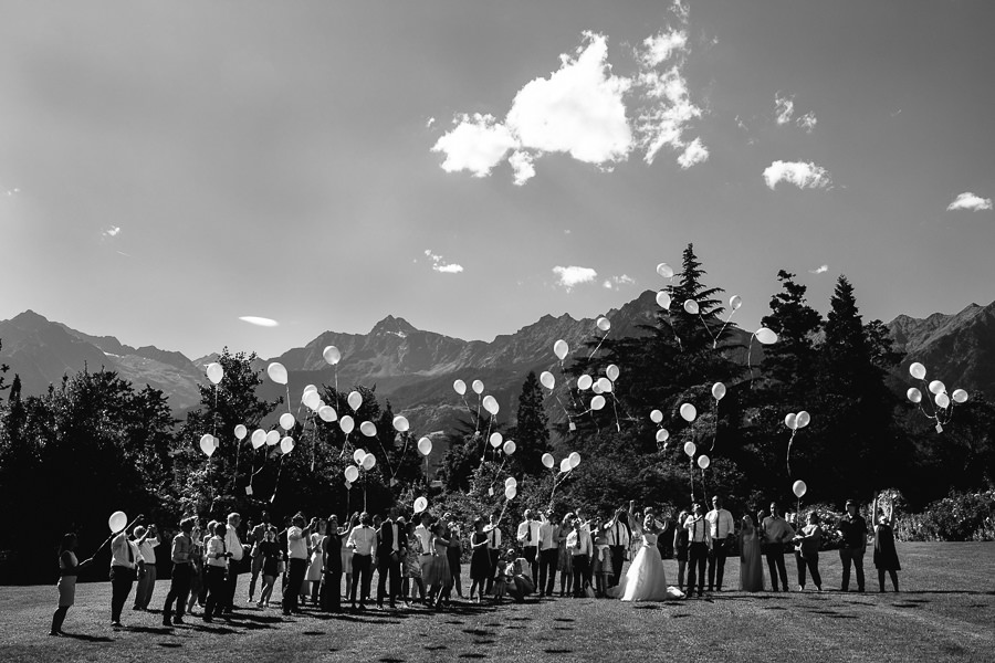 Luftballons Schloss Rubein Südtirol