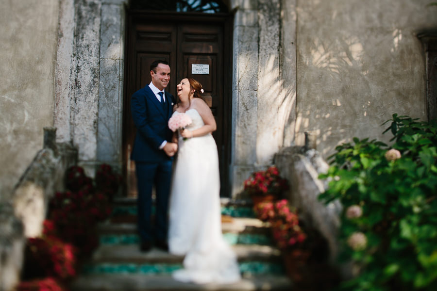 bride and groom portrait ravello wedding