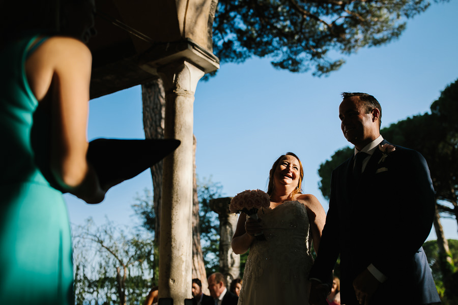 wedding ceremony Villa Cimbrone with claire taylor celebrant