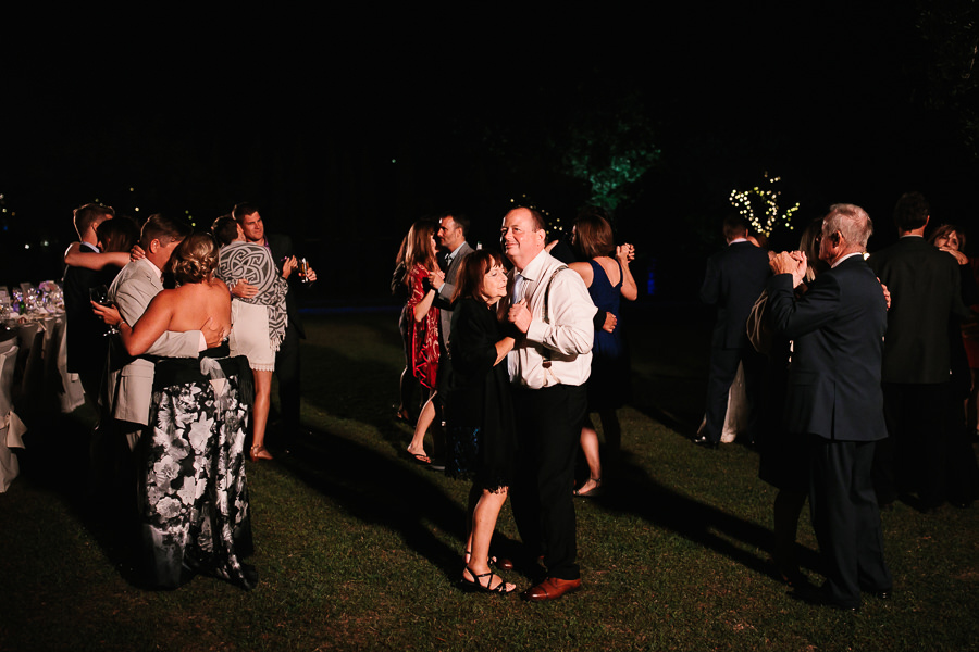 dancing wedding guests