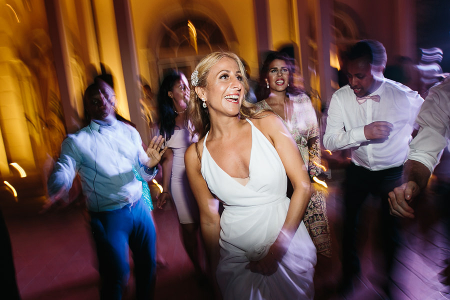 dancing bride in taormina