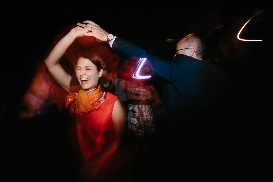 dancing wedding guests