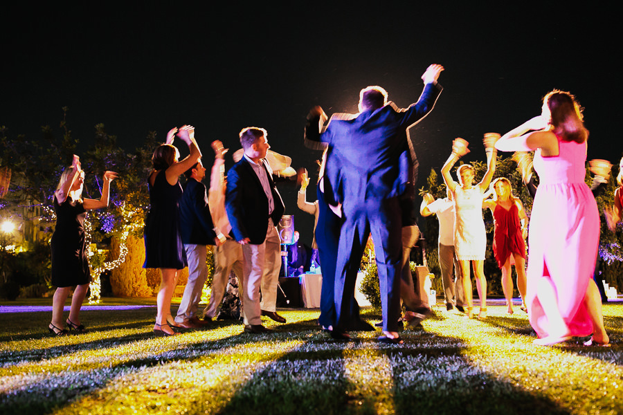 incredible lighting at wedding reception amalfi