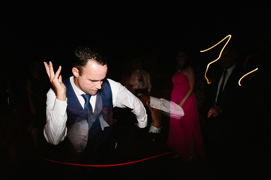 dancing groom at his own wedding in amalfi