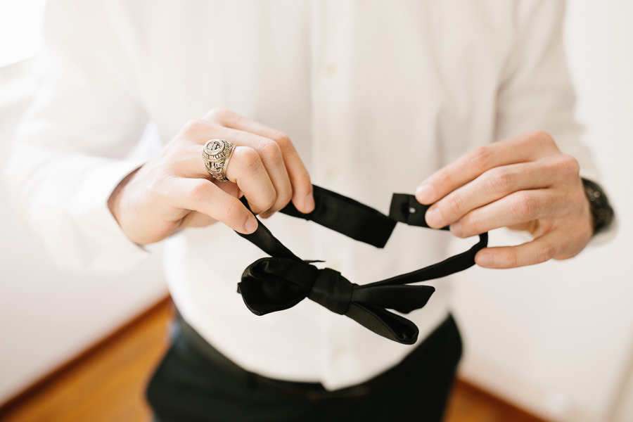 Groom Bow Tie Hotel Villa Aurora Lezzeno Lake Como