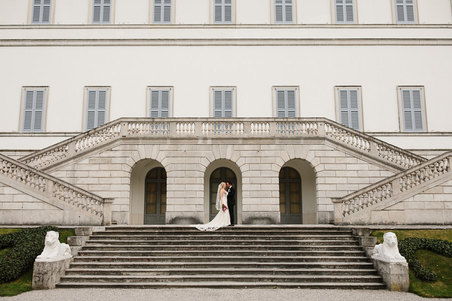 Stunning Villa Melzi Wedding Portrait