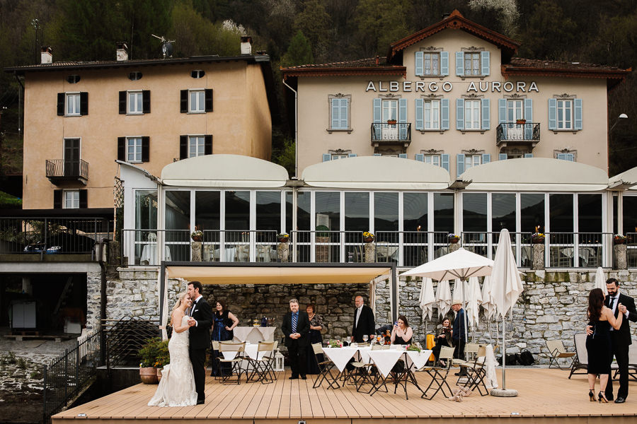 First Dance Bride and Groom at Hotel Villa Aurora Lezzeno Lake C