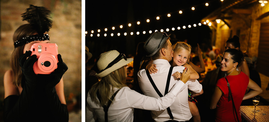 Fuji Instax wedding in tuscany