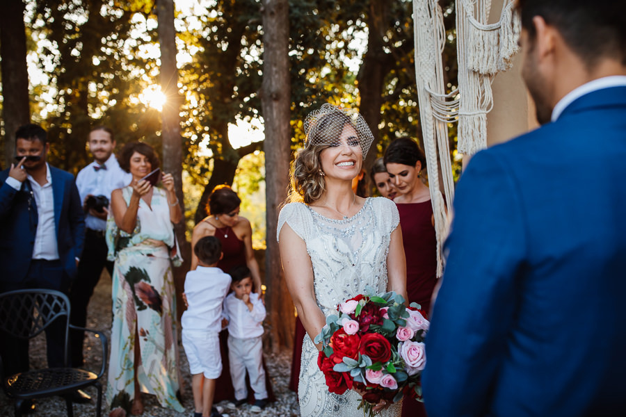 Romantic Wedding Ceremony in Tuscany