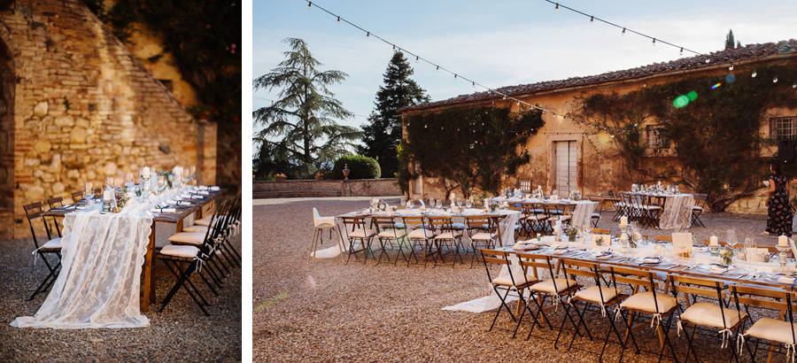 Villa Catignano Wedding Planner Table Setting