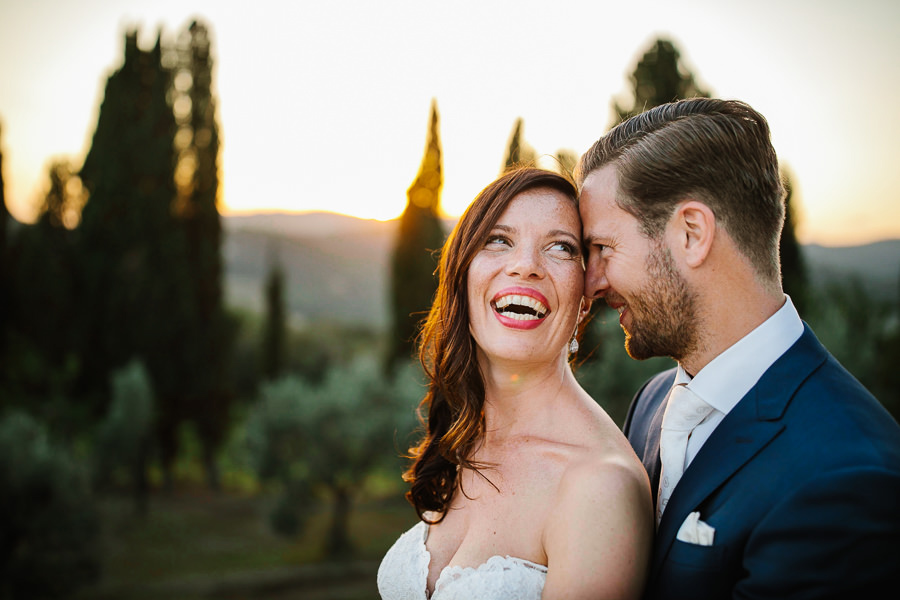 Sunset Wedding Dinner in Tuscany