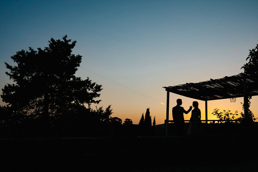 Sunset Wedding Dinner in Tuscany