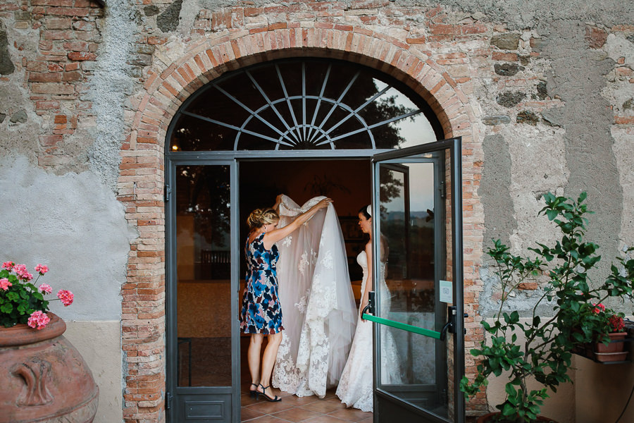 Sunset Wedding Dinner in Tuscany