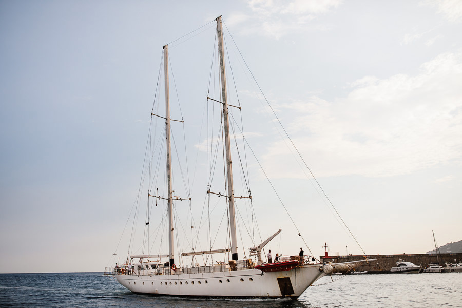 Sailboat Trip before Wedding in Amalfi Italy