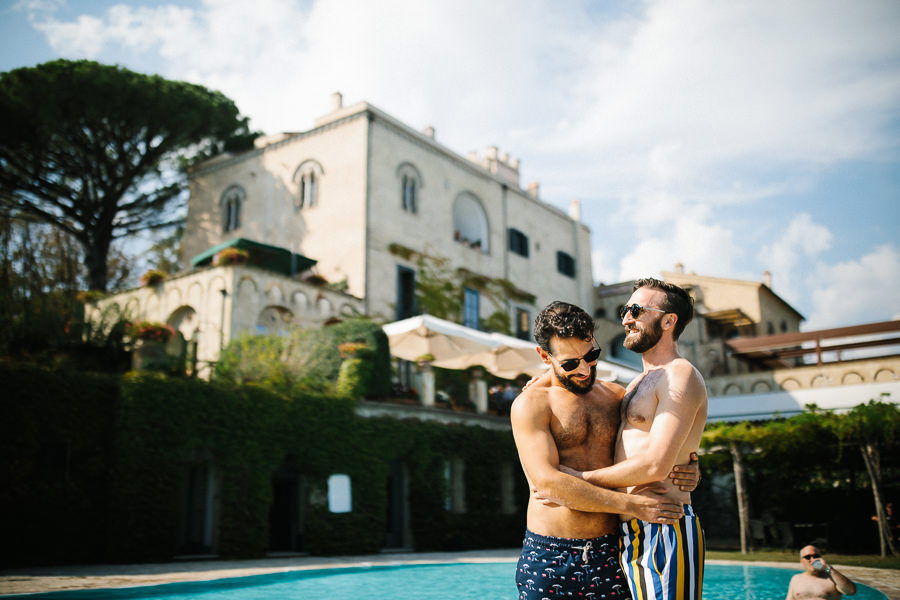 Same-Sex Wedding Photographer Villa Cimbrone Amalfi Coast