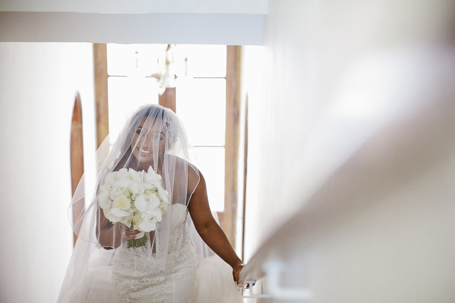 First Look on the rooftop of Villa Eva ravello Wedding Photograp