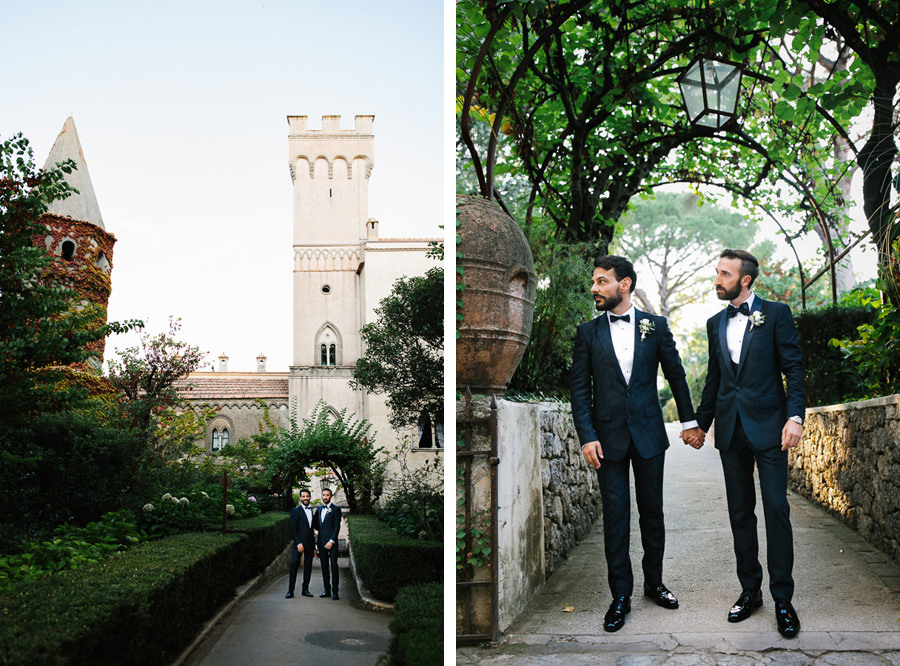 Villa Cimbrone wedding portrait photographer