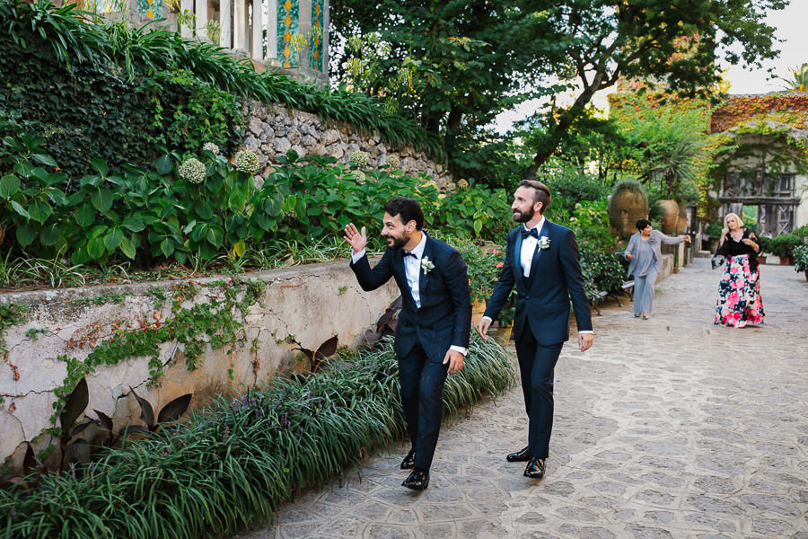 epic same-sex wedding ceremony amalfi coast